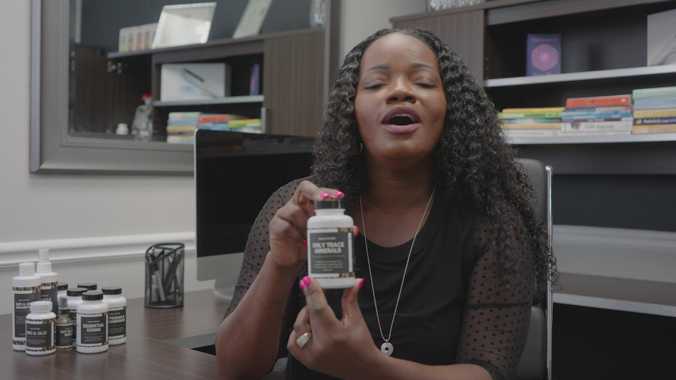 Dr. Nina Ross explaining Only Trace Minerals
